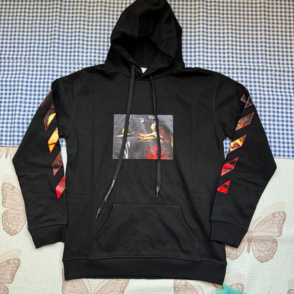 Off-White Caravaggio Slim Crewneck 'Black/Red'